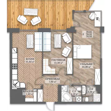2-комнатные квартиры